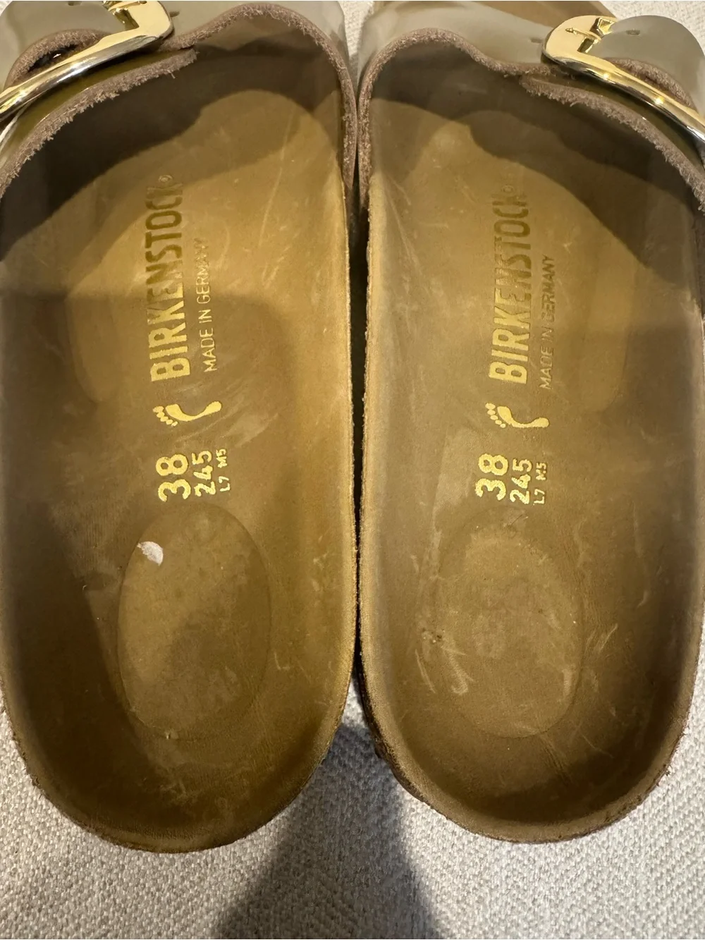 Birkenstock Moss  Green Madrid Big Buckle Sandals - Picture 7 of 7